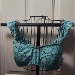 Gossip Teal Bikini Top Size S